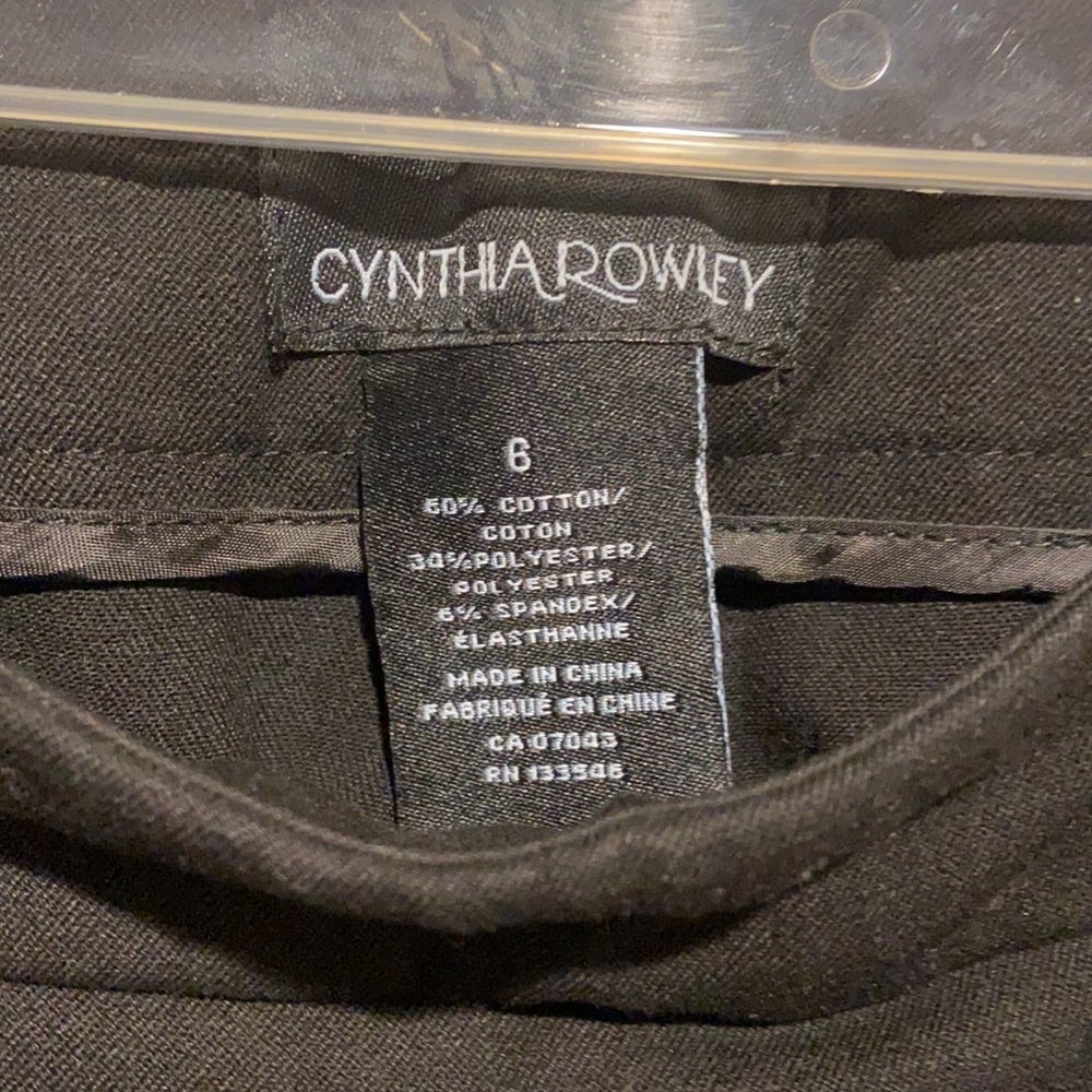 Cynthia Rowley black capris - Picture 2 of 5